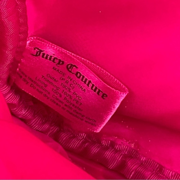 Juicy Couture Fuchsia Pink & Black Sequins Nylon Faux Leather Backpack main image 4